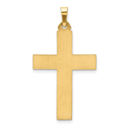 14K Gelbgold 14K Poliert Lateinisch Kreuz Anhänger