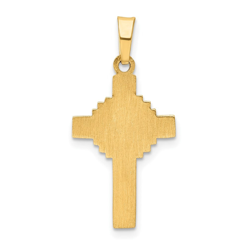 14K Gelbgold 14K Poliert Keltisch Kreuz Anhänger