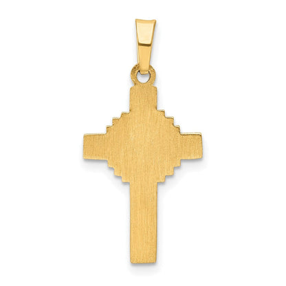 14K Gelbgold 14K Poliert Keltisch Kreuz Anhänger
