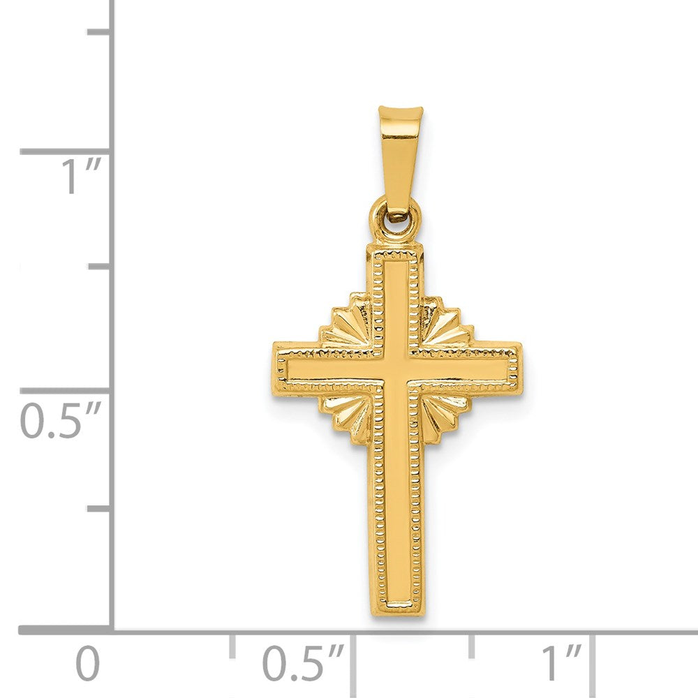 14K Gelbgold 14K Poliert Keltisch Kreuz Anhänger