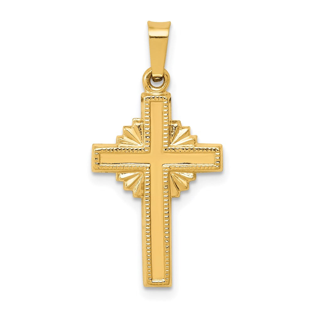 14K Gelbgold 14K Poliert Keltisch Kreuz Anhänger