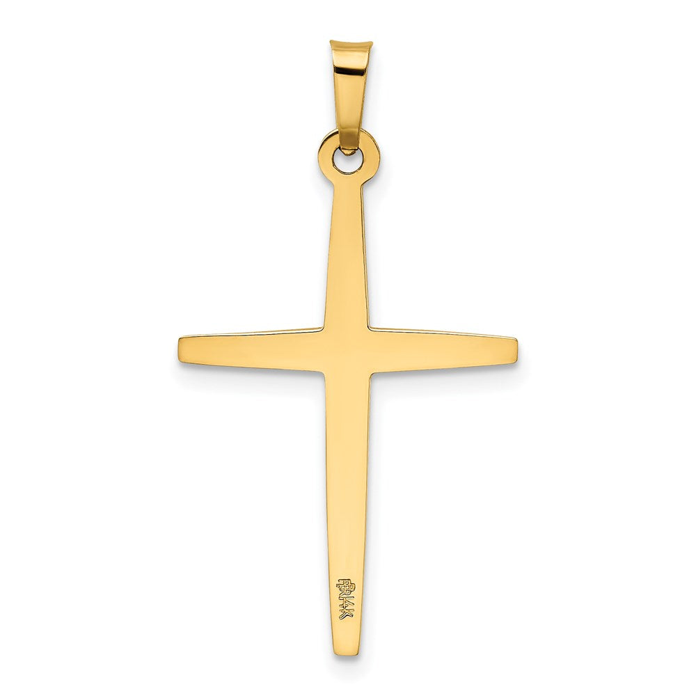 Individuelle größere Option 14K Gelbgold Polierter Anhänger mit lateinischem Kreuz (Kopie)