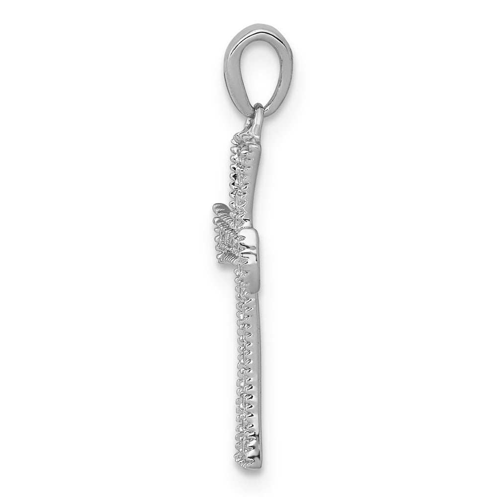 14K Weißgold Diamant-Anhänger