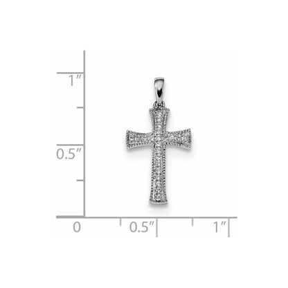 14K Weißgold Diamant-Anhänger