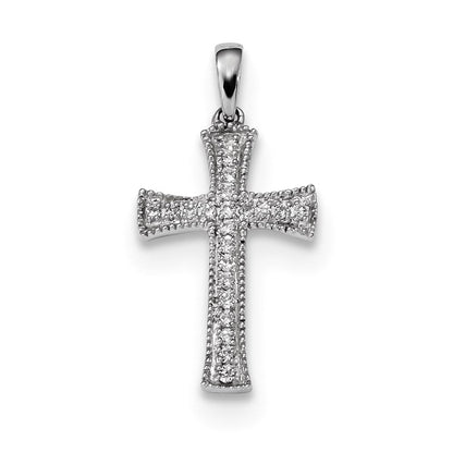 14K Weißgold Diamant-Anhänger