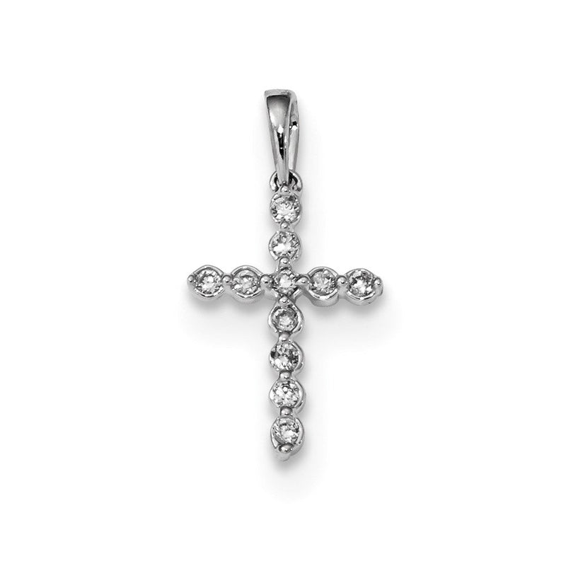 14K Weißgold Diamant-Anhänger