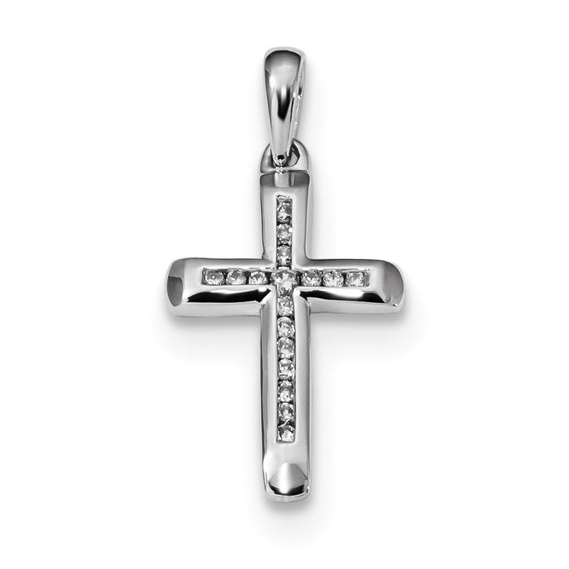 14K Weißgold Diamant-Anhänger