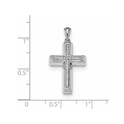 14 Karat Weißgold Diamant-Anhänger
