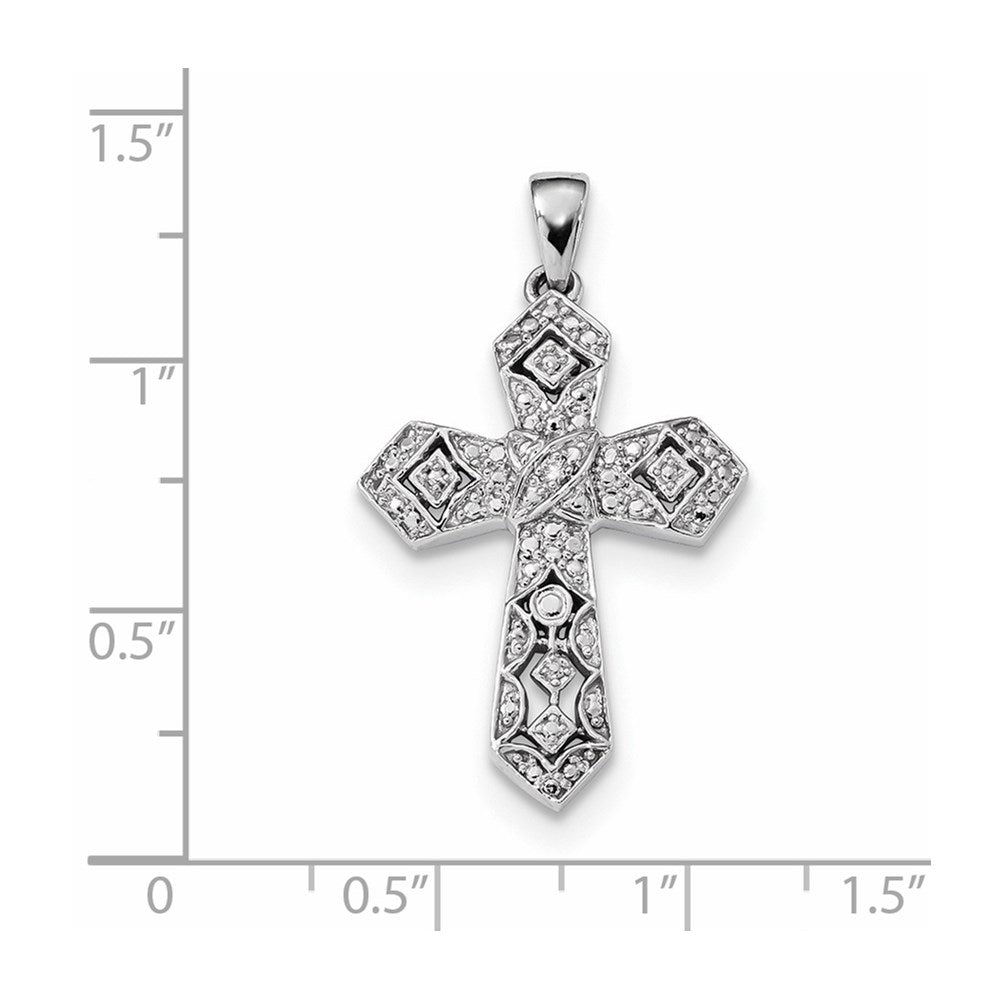 14K Weißgold Diamant-Anhänger