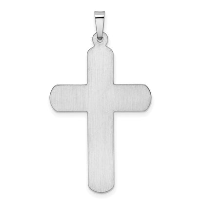 14K Weißgold Polierter Lateinisches Kreuz Anhänger** Alternative, natürlicher formuliert: **14K Weißgold Polierter Anhänger mit lateinischem Kreuz