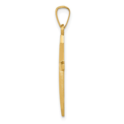 14K Gelbgold 14K Poliert Passion Kreuz Anhänger