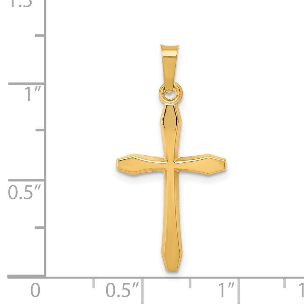 14K Gelbgold 14K Poliert Passion Kreuz Anhänger
