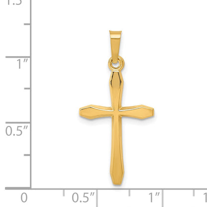 14K Gelbgold 14K Poliert Passion Kreuz Anhänger
