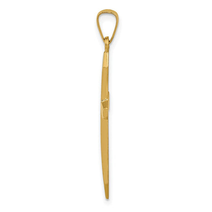 14K Gelbgold 14K Poliert Kreuz Anhänger