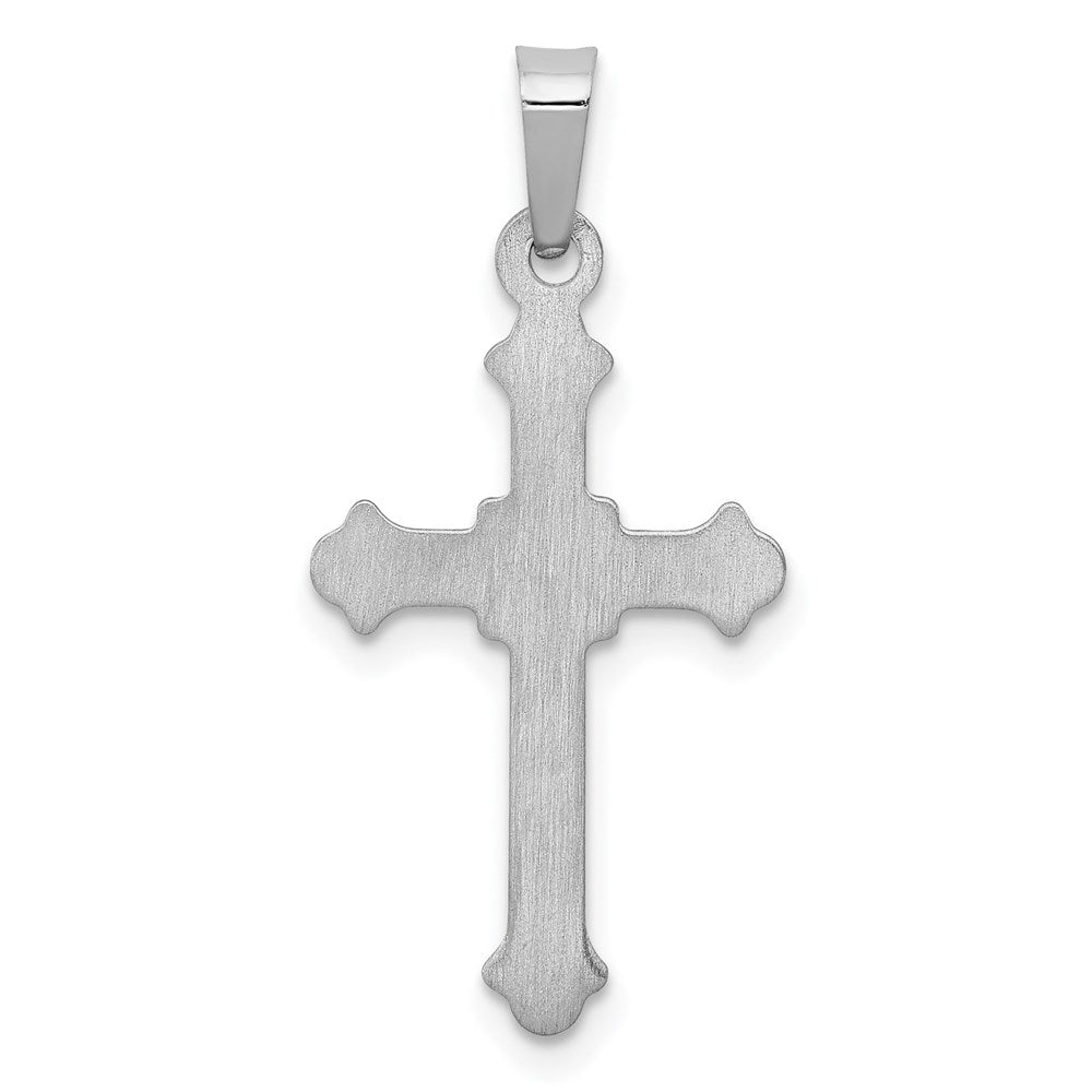 14K Weißgold 14K Weißgold Poliert Kreuz Anhänger
