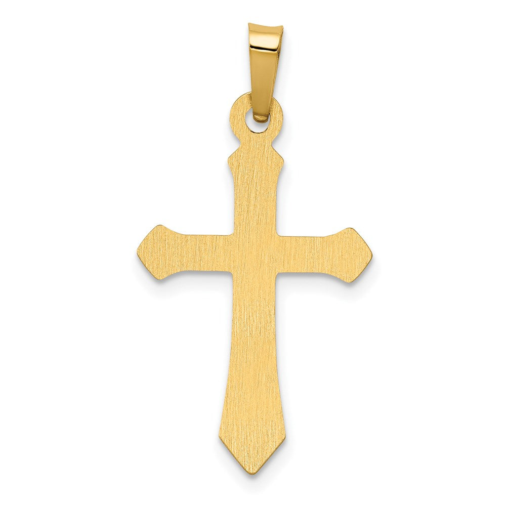 14K Gelbgold Polierter Kreuz-Anhänger