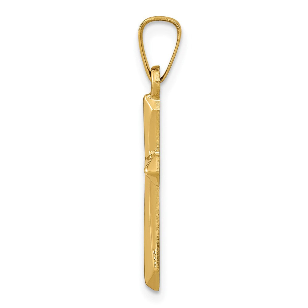 14K Gelbgold 14K Poliert Kreuz Anhänger