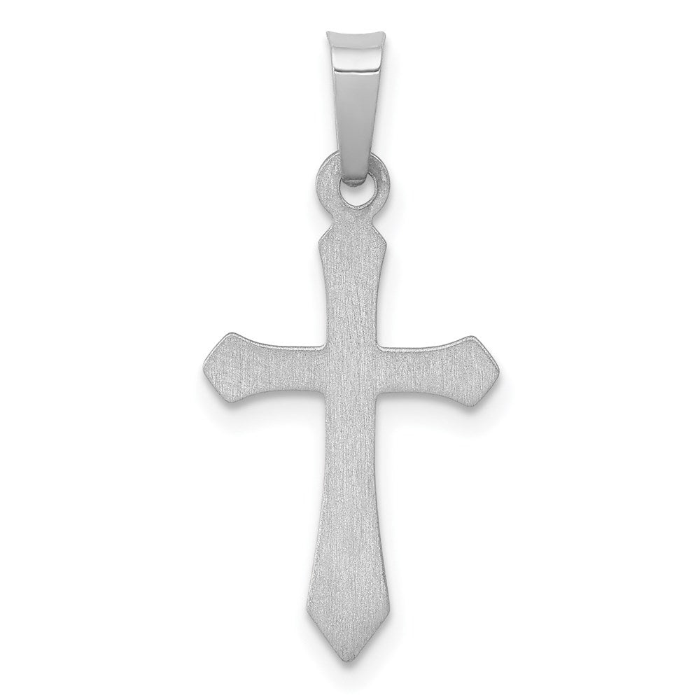 14K Weißgold 14K Weißgold Poliert Kreuz Anhänger