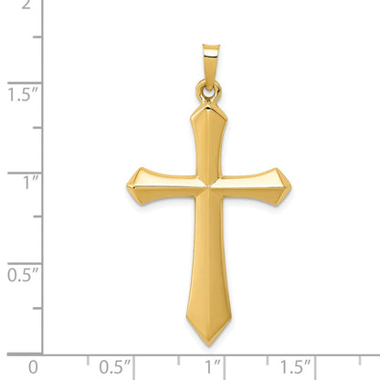 14K Gelbgold Polierter Passionskreuz-Anhänger