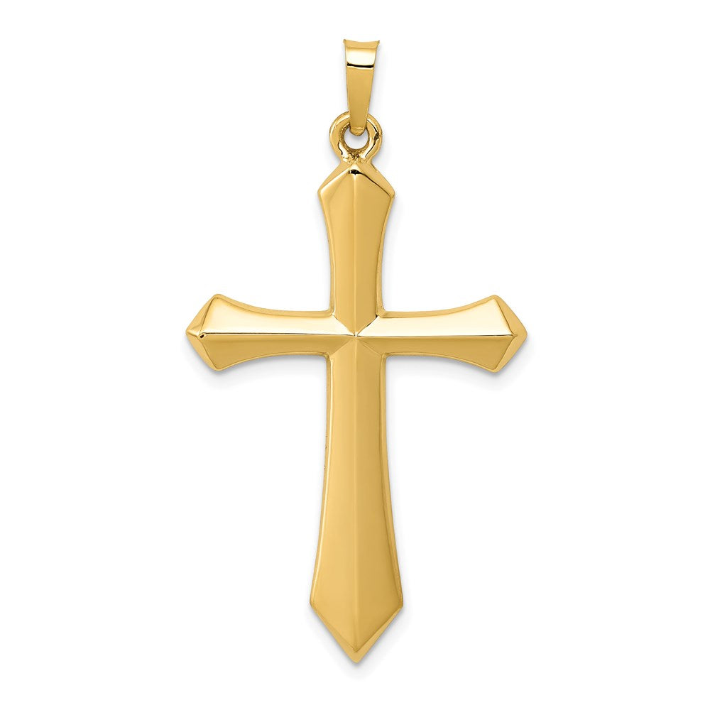 14K Gelbgold Polierter Passionskreuz-Anhänger