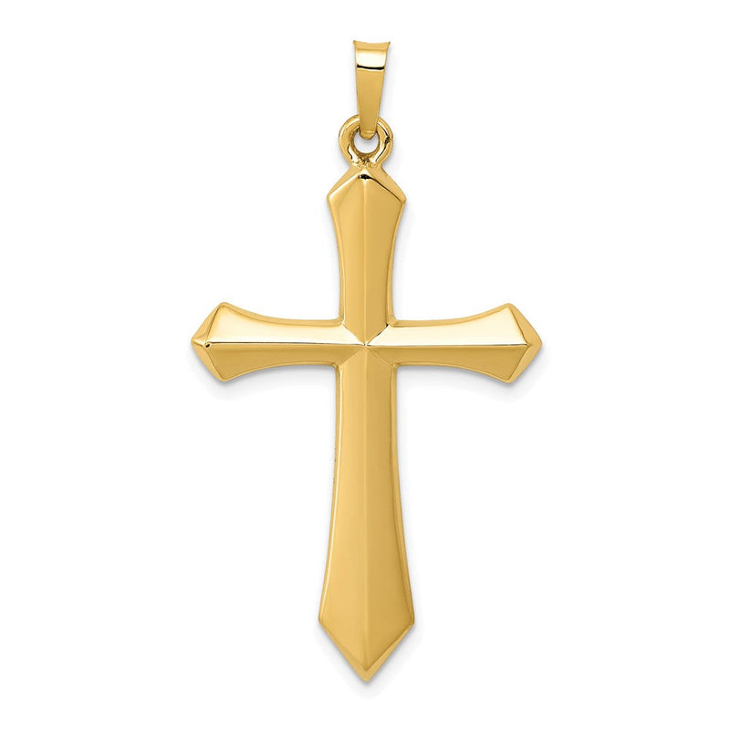 14K Gelbgold Polierter Passionskreuz-Anhänger