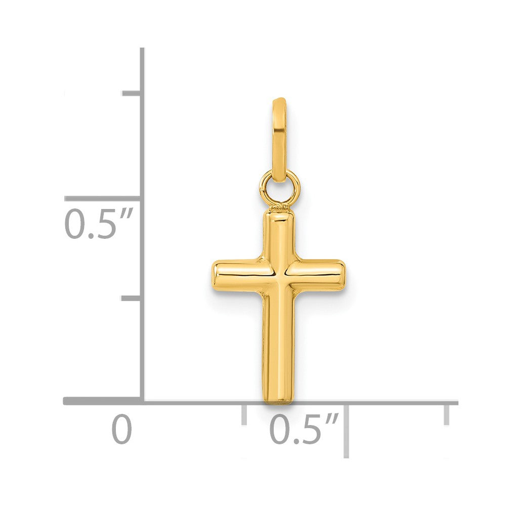 14K Gelbgold 14K Hohl Kreuz Anhänger