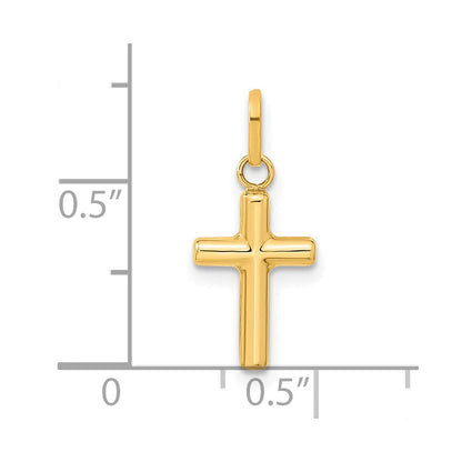 14K Gelbgold 14K Hohl Kreuz Anhänger