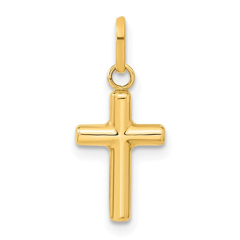 14K Gelbgold 14K Hohl Kreuz Anhänger