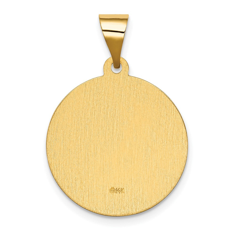 14K Gelbgold 14K Poliert/satin Spanish Our Damen Guadalupe Hohl Medaille