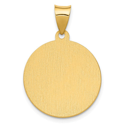 14K Gelbgold 14K Poliert/satin Hohl Spanish St. Anthony Medaille Anhänger