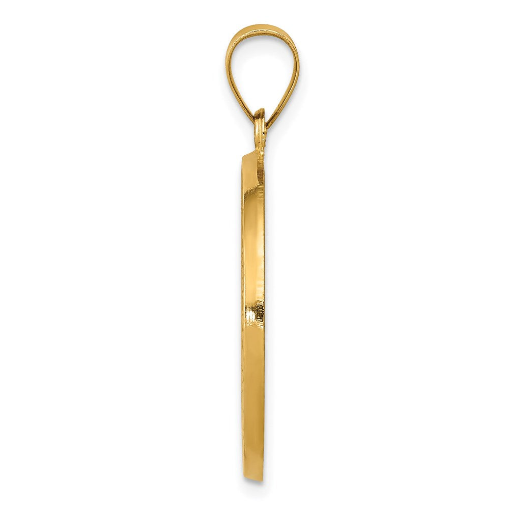 14K Gelbgold 14K Poliert/satin St. Benedict Wendbar Hohl Medaille
