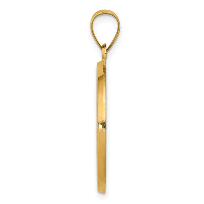 14K Gelbgold 14K Poliert/satin St. Benedict Wendbar Hohl Medaille