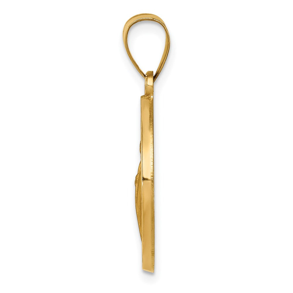 14K Gelbgold 14K Poliert / Satiniert Hohl Spanish St. Jude Thaddeus Medaille