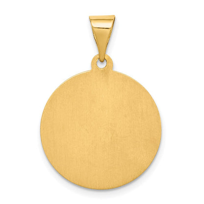 14K Gelbgold 14K Poliert / Satiniert St. Maria Goretti Hohl Medaille Anhänger