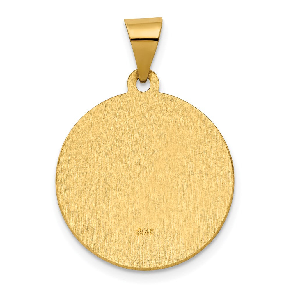 14K Gelbgold 14K Poliert / Satiniert St. Rita Hohl Medaille Anhänger