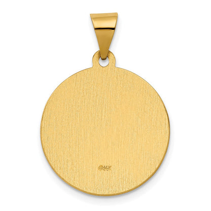 14K Gelbgold 14K Poliert / Satiniert St. Rita Hohl Medaille Anhänger