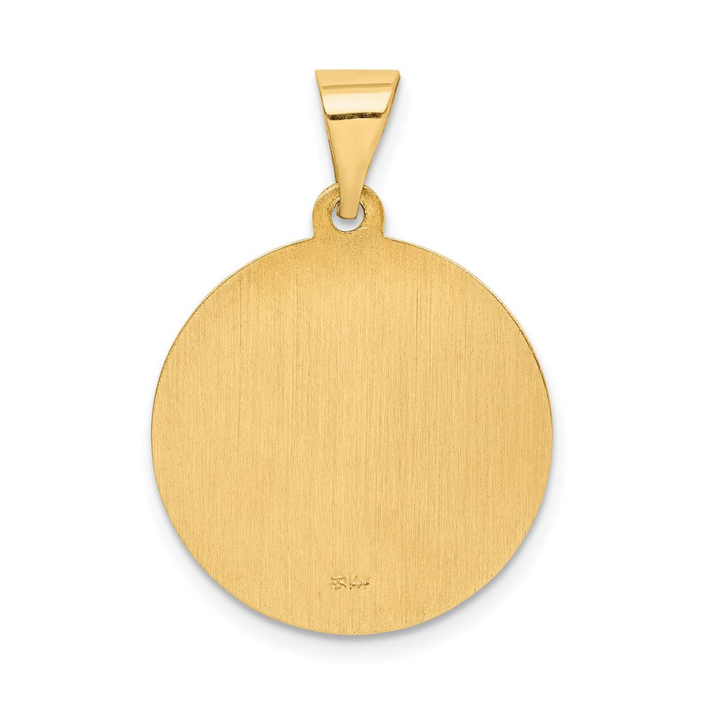 14K Gelbgold 14K Hohl Poliert/satin Spanish Perpetuo Socorro Medaille
