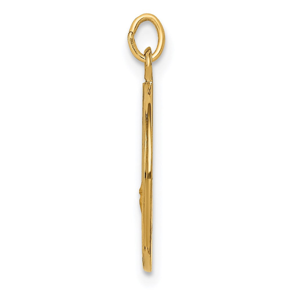 14K Gelbgold Massiv Poliert/satin Klein St. Florian Medaille