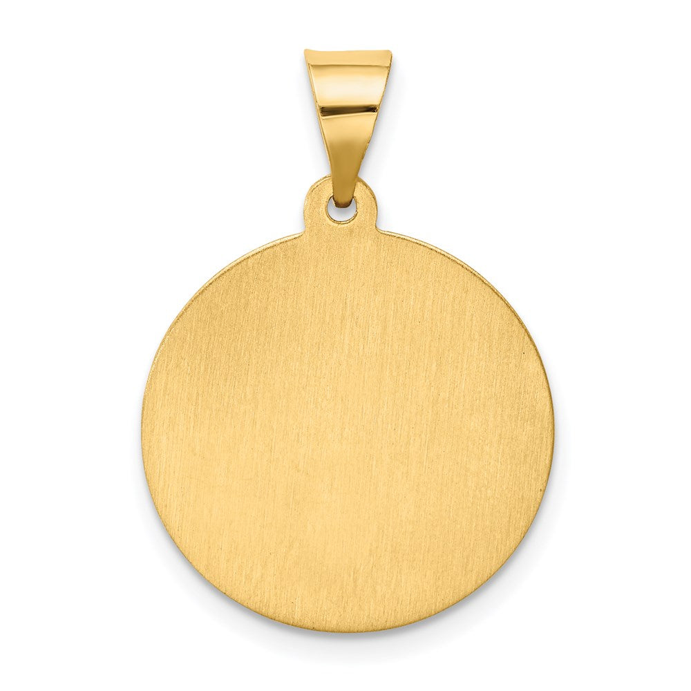 14K Gelbgold 14K Hohl Poliert/satin Rund St. Magdalena Medaille