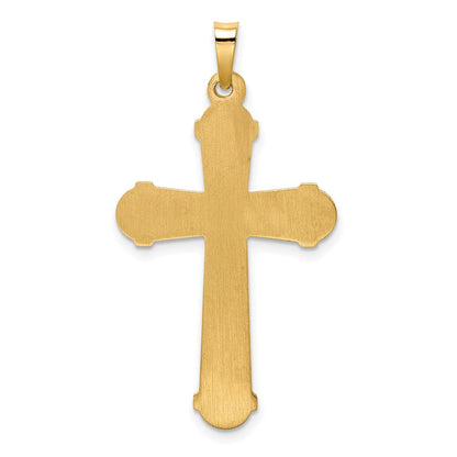 14K Gelbgold 14K Hohl Poliert Kreuz