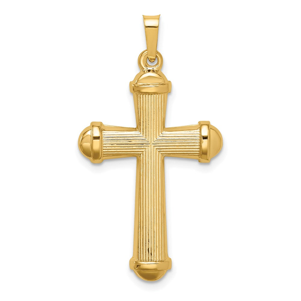 14K Gelbgold 14K Hohl Poliert Kreuz