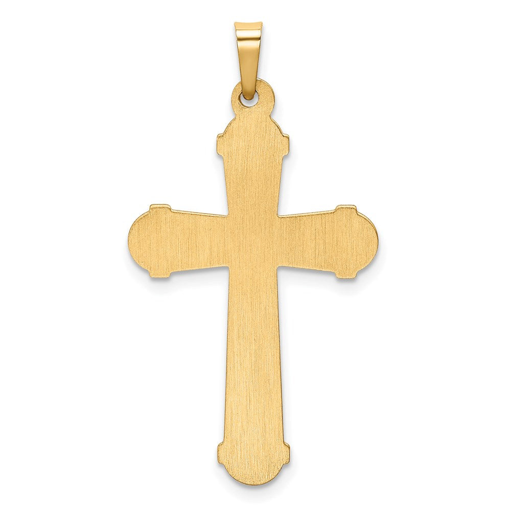 14K Bicolor 14K Bicolor Hohl Poliert Kreuz mit Mittig Kreuz
