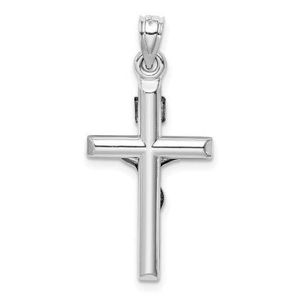 14K Weißgold 14K Weißgold Hohl Kruzifix Anhänger