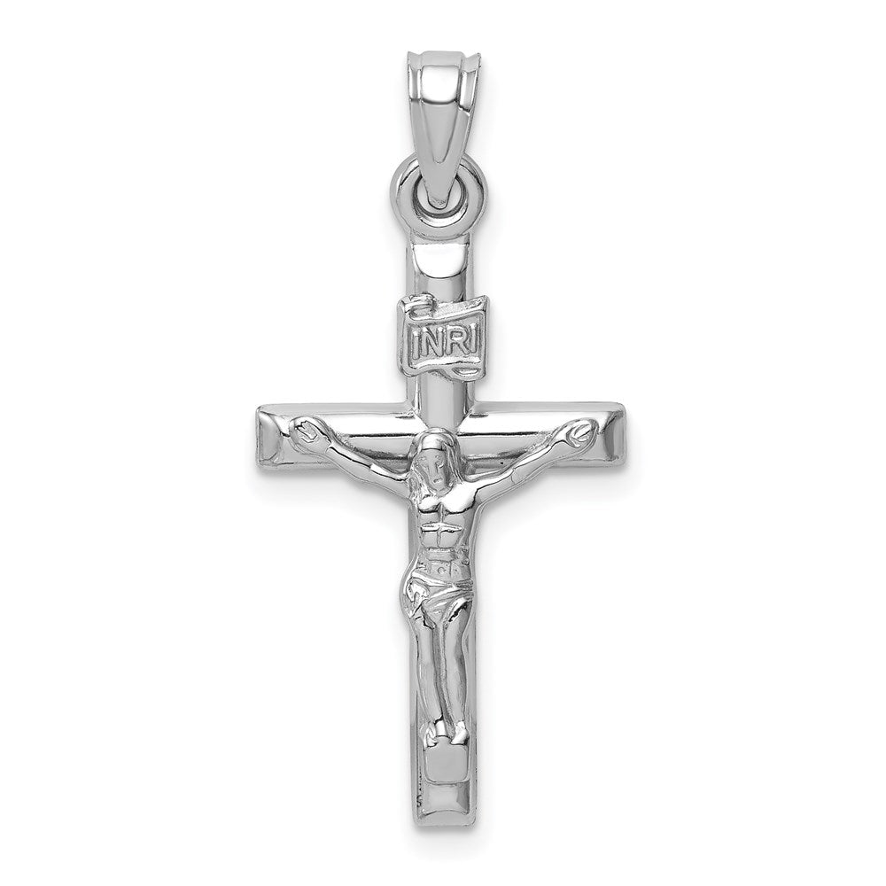 14K Weißgold 14K Weißgold Hohl Kruzifix Anhänger