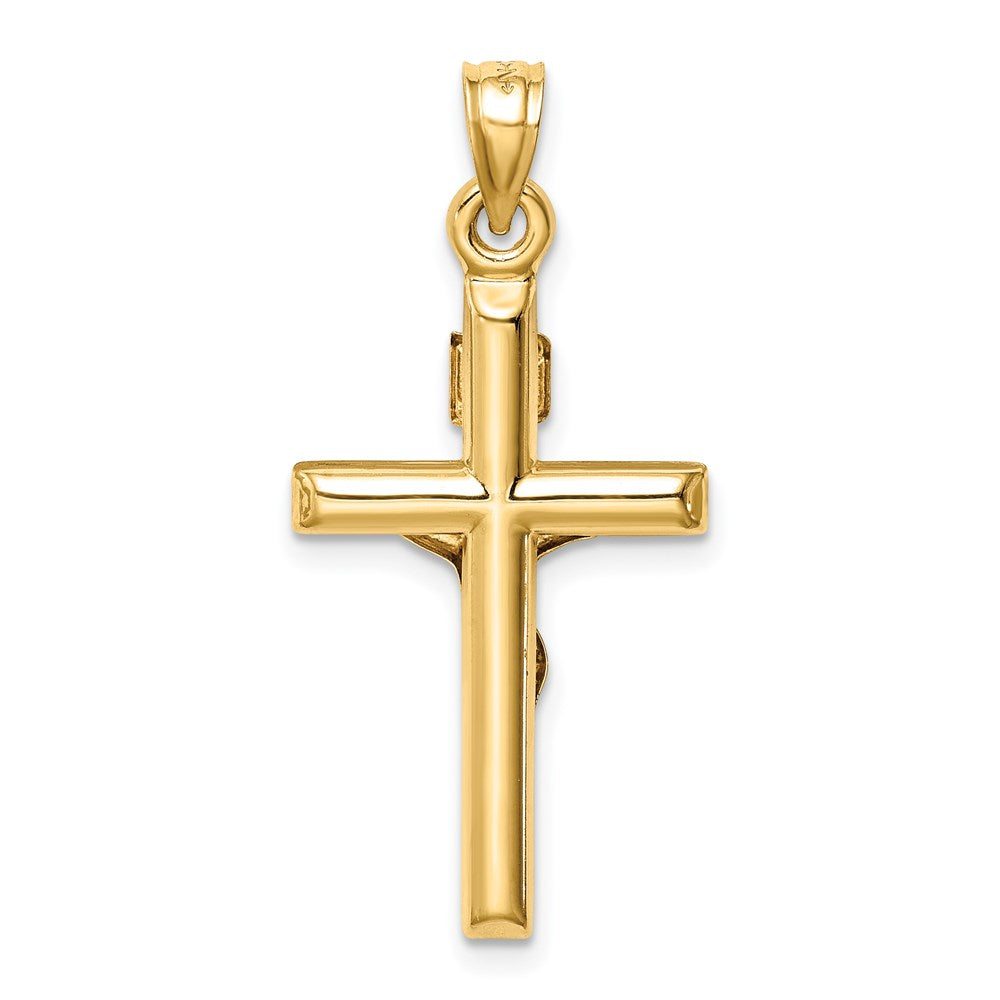 14K Bicolor 14K Bicolor Hohl Kruzifix Anhänger
