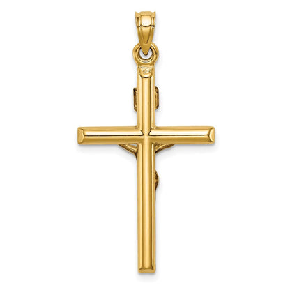 14K Bicolor 14K Bicolor Hohl Kruzifix Anhänger