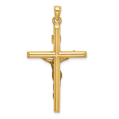 14K Bicolor 14K Bicolor Hohl Kruzifix Anhänger