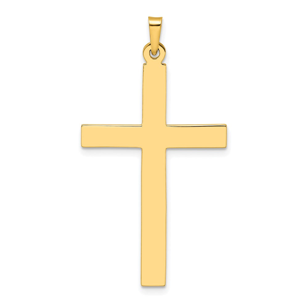 14K Gelbgold Poliert Massiv Kreuz-Anhänger