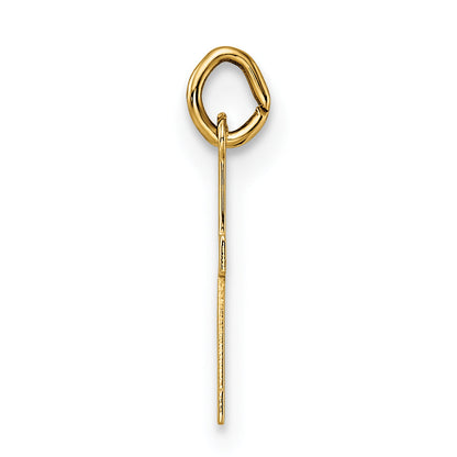 14K Gelbgold 14K Poliert Massiv Kreuz Anhänger