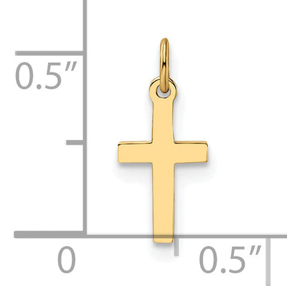 14K Gelbgold 14K Poliert Massiv Kreuz Anhänger